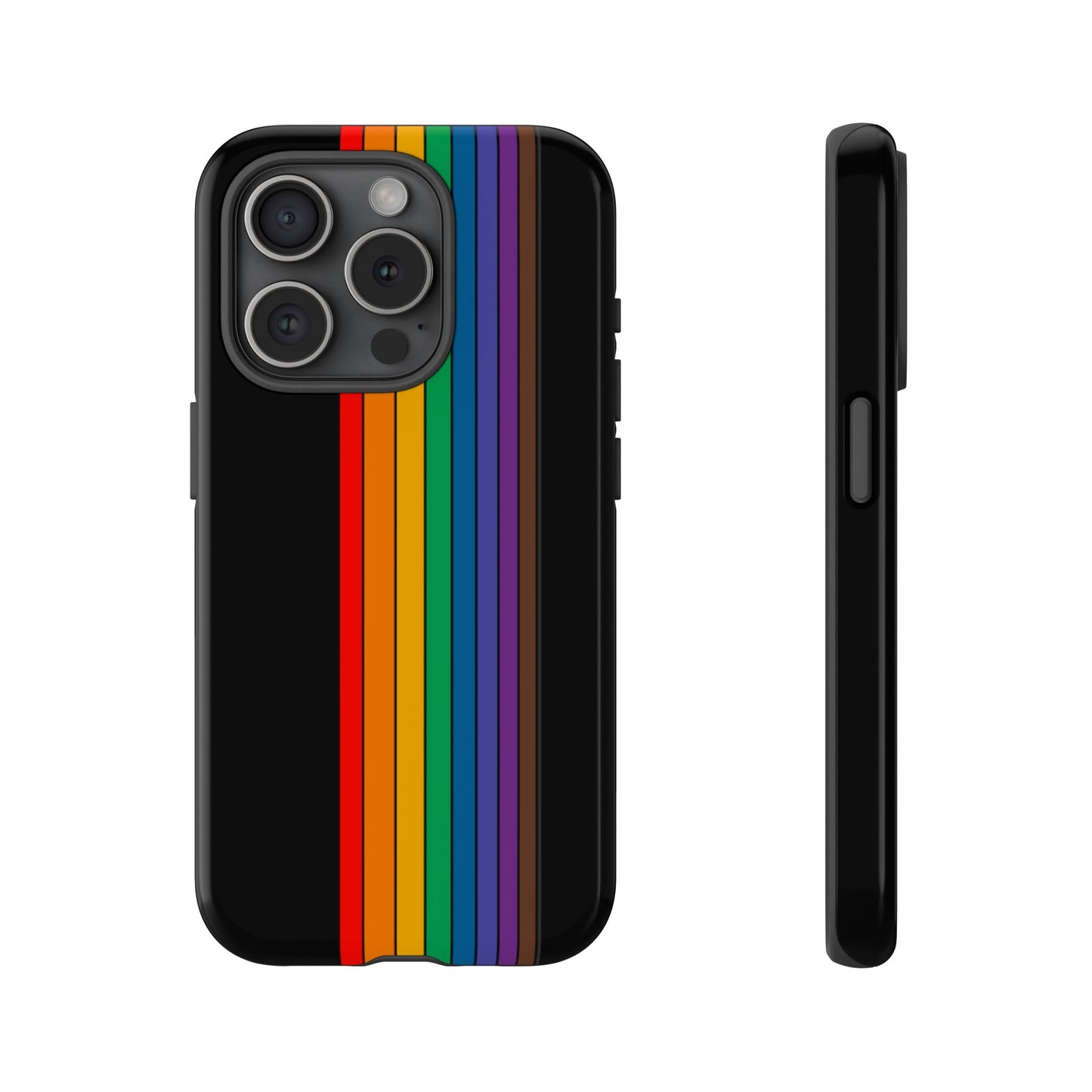 Rainbow Stripe Phone Case - for Apple, Samsung, and Google Phones