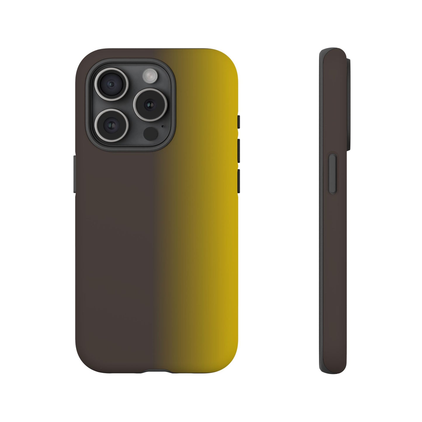 Ombre Brown and Gold Phone Case - for Apple, Samsung, and Google Phones
