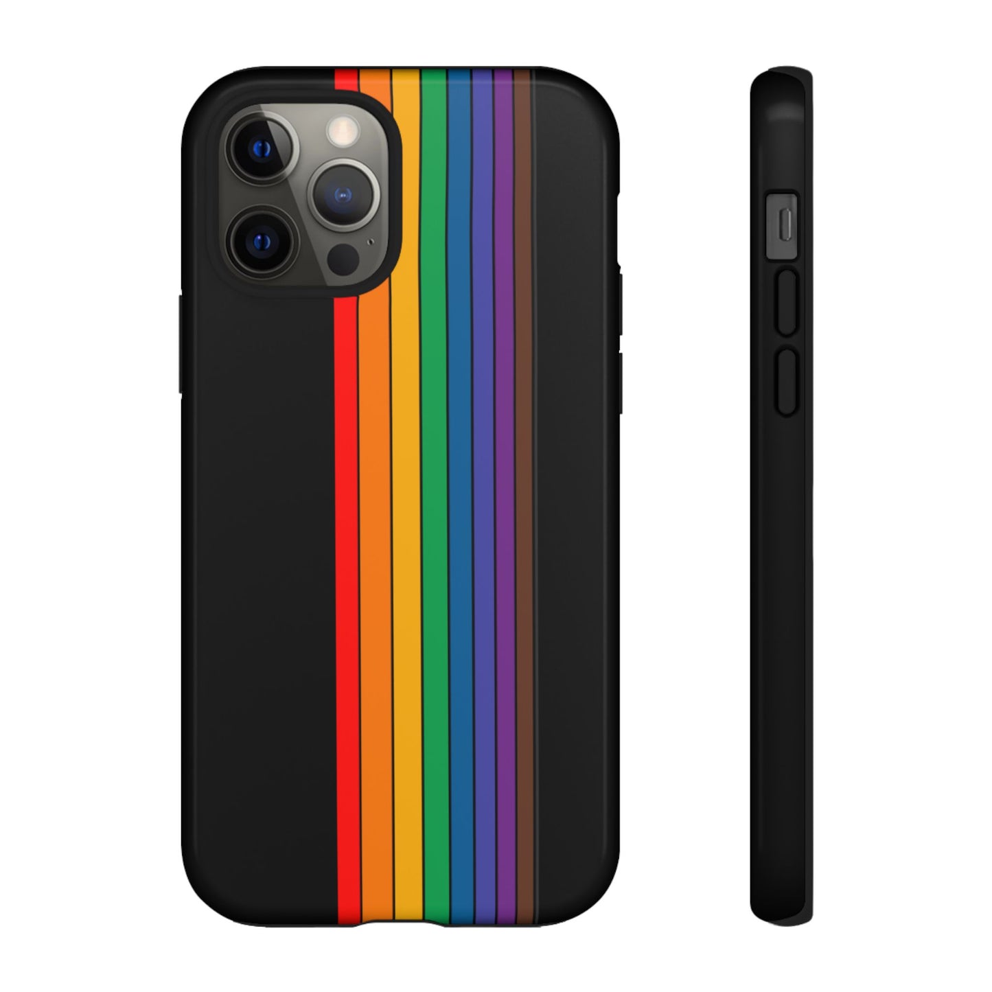 Rainbow Stripe Phone Case - for Apple, Samsung, and Google Phones
