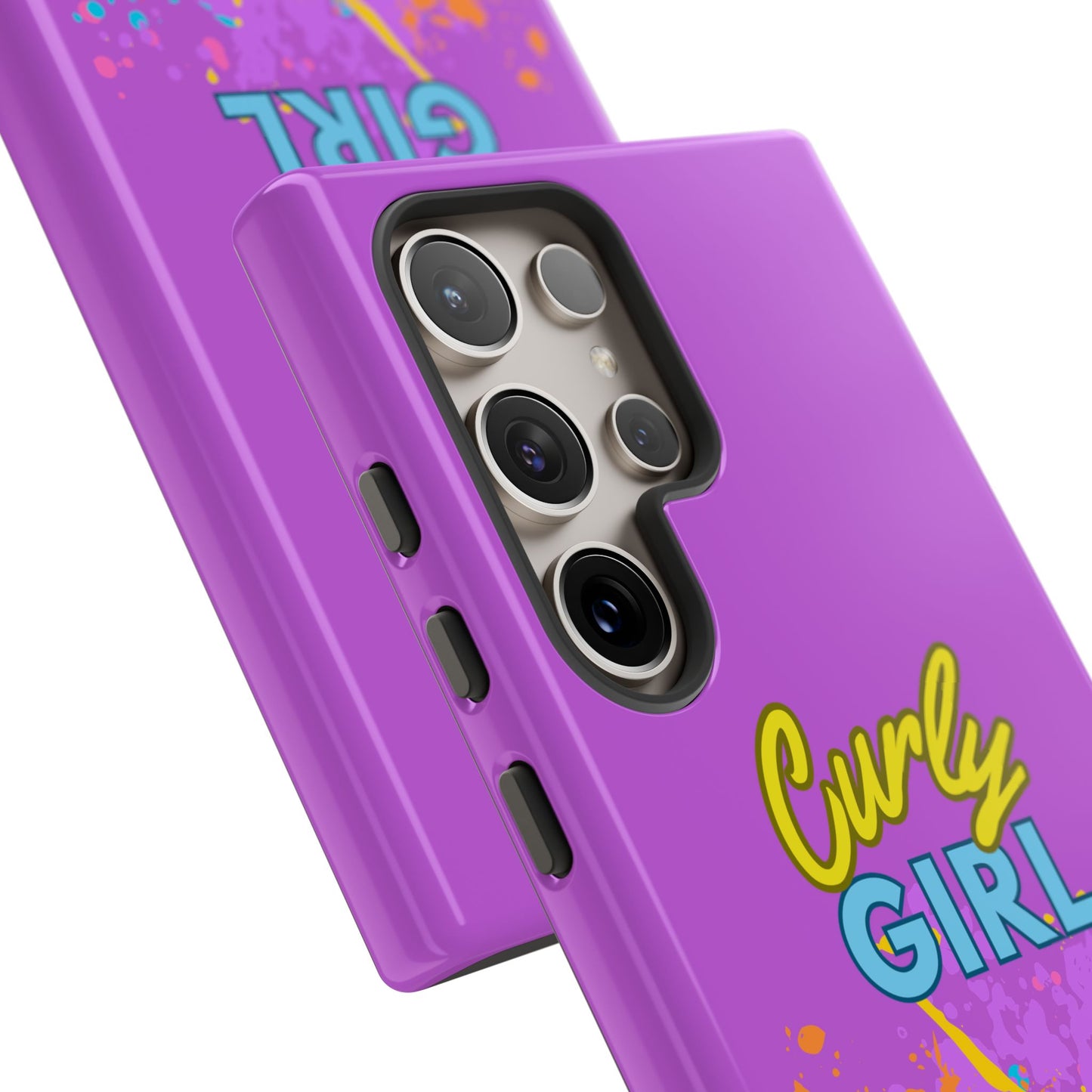 Melanin Curly Hair Afro Girl Phone Case - for iPhone, Samsung, and Google Phones