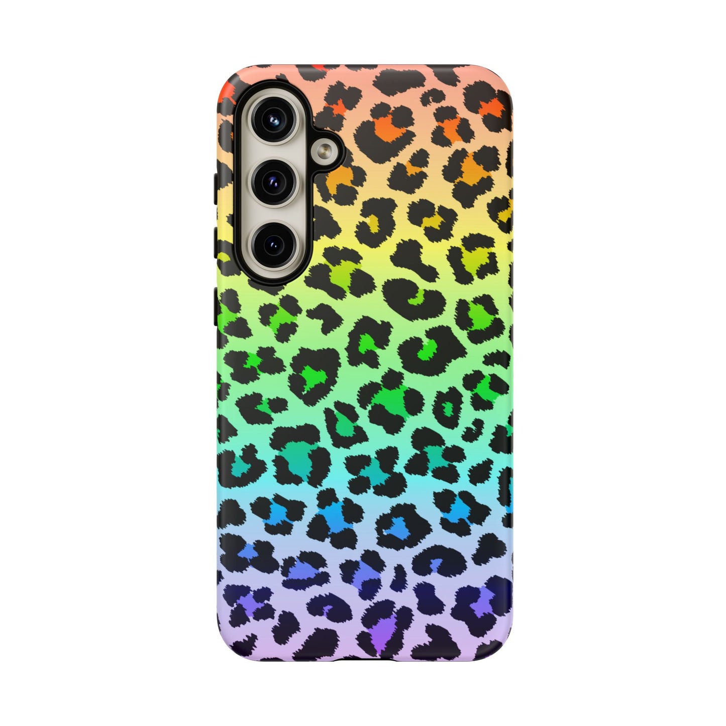 Rainbow Leopard Print Phone Case - for Apple, Samsung, and Google Phones