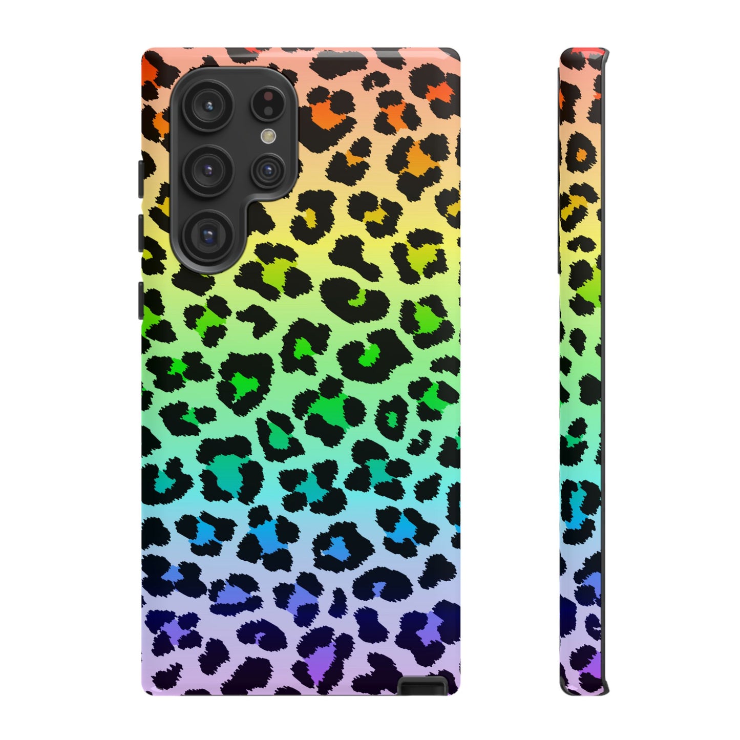 Rainbow Leopard Print Phone Case - for Apple, Samsung, and Google Phones