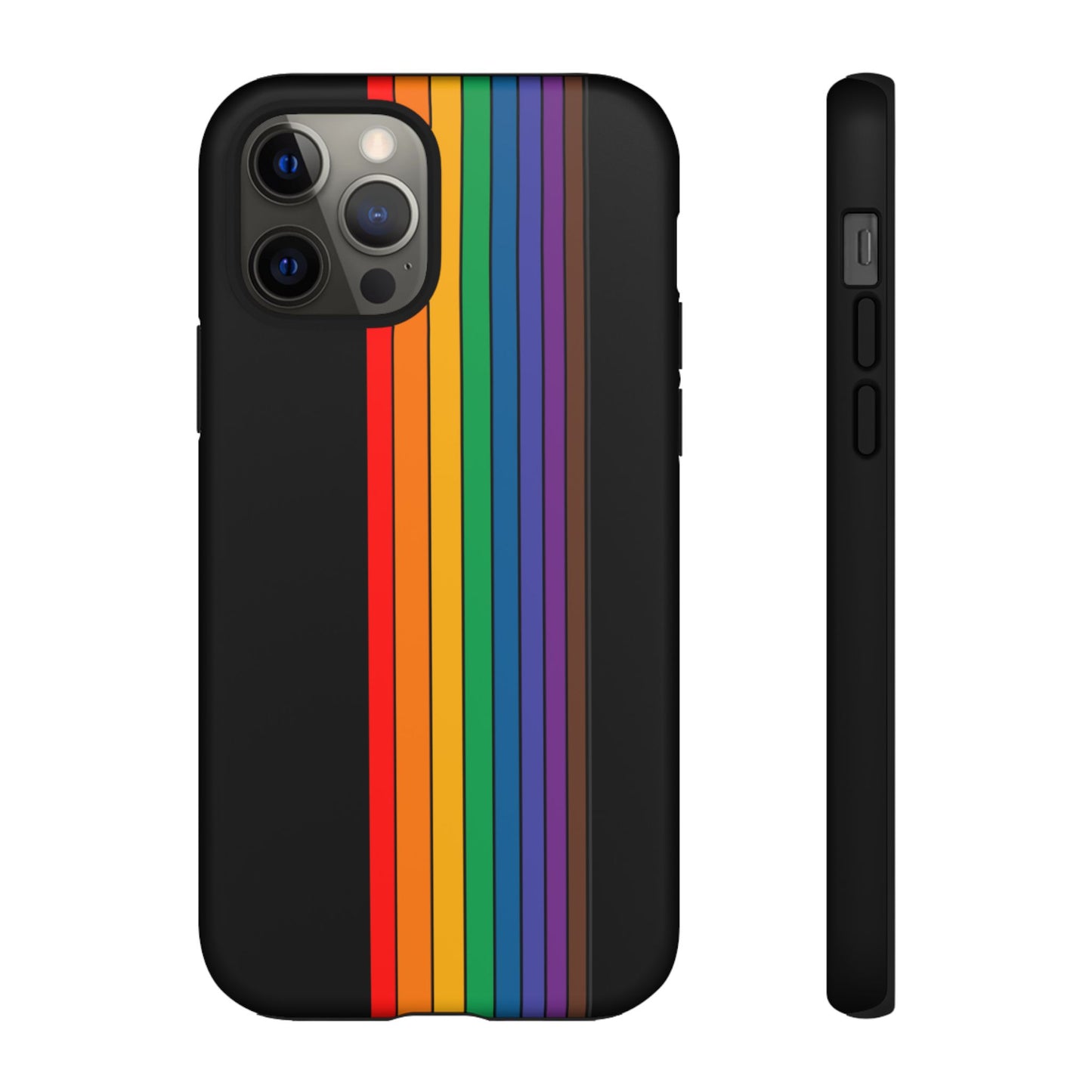 Rainbow Stripe Phone Case - for Apple, Samsung, and Google Phones
