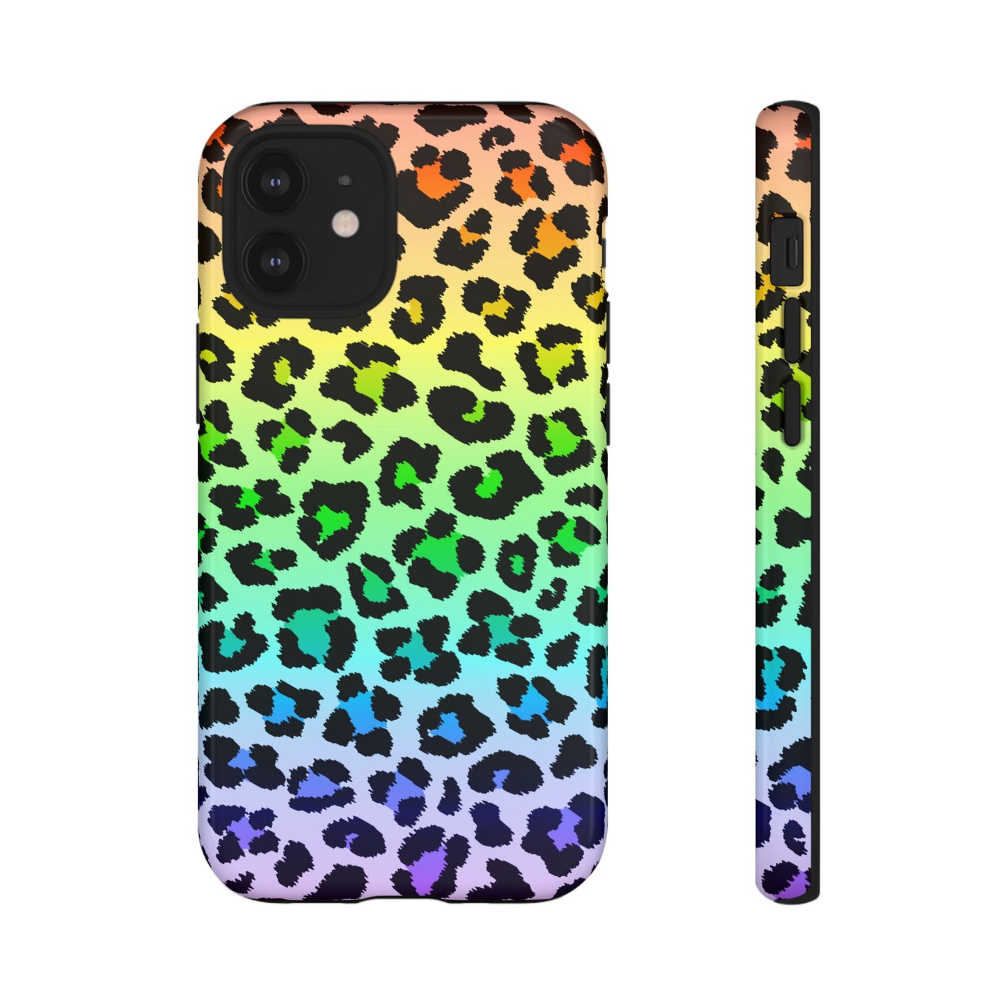 Rainbow Leopard Print Phone Case - for Apple, Samsung, and Google Phones