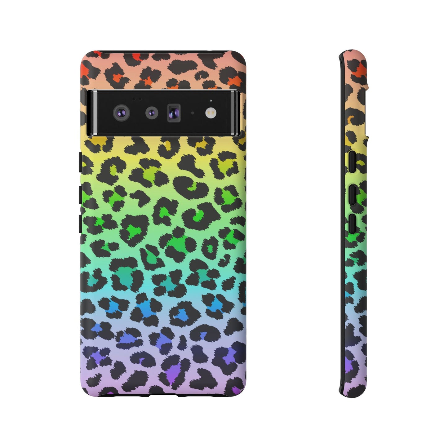 Rainbow Leopard Print Phone Case - for Apple, Samsung, and Google Phones