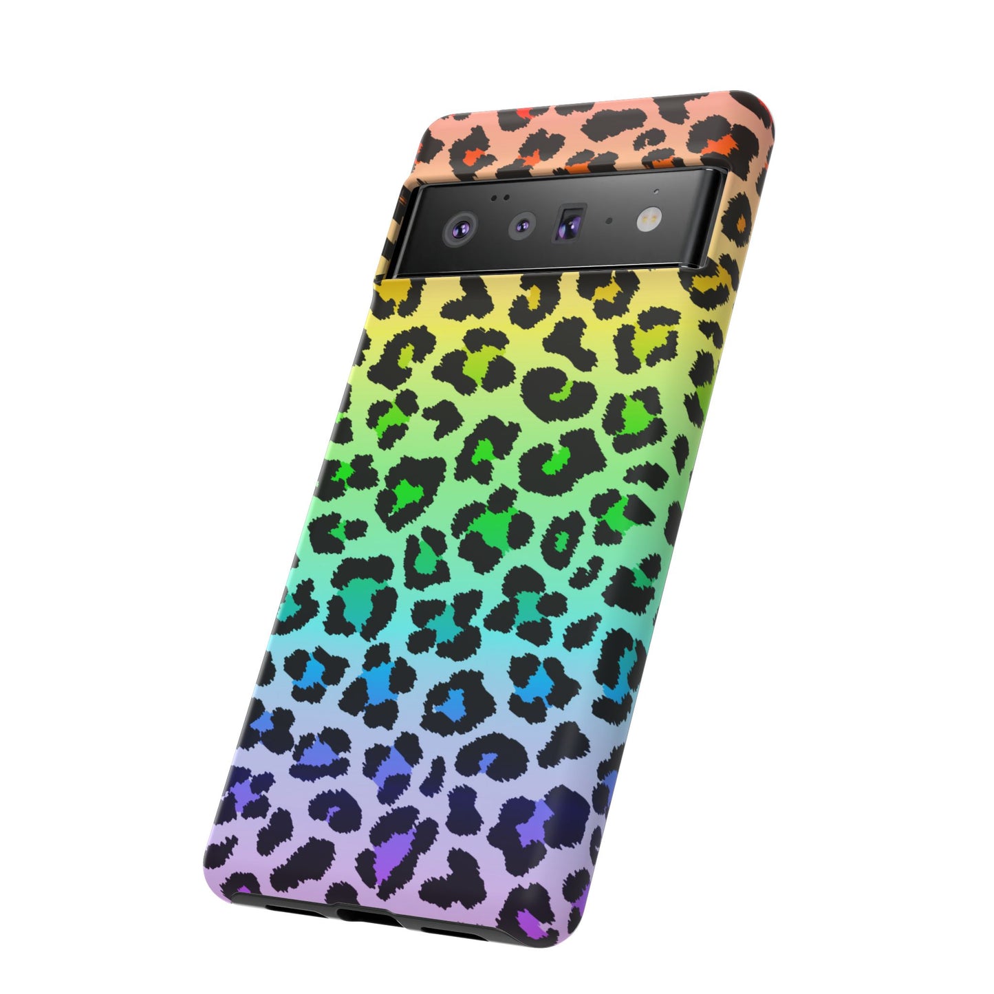 Rainbow Leopard Print Phone Case - for Apple, Samsung, and Google Phones