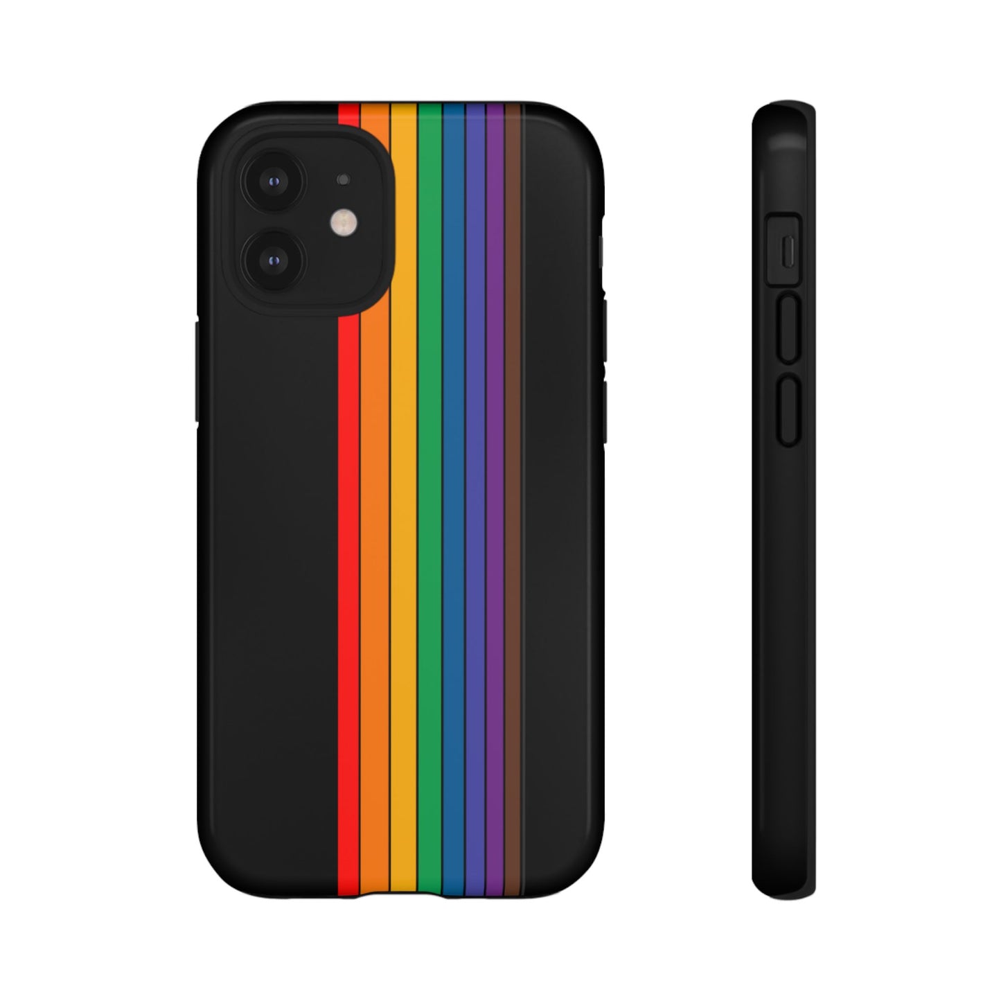 Rainbow Stripe Phone Case - for Apple, Samsung, and Google Phones