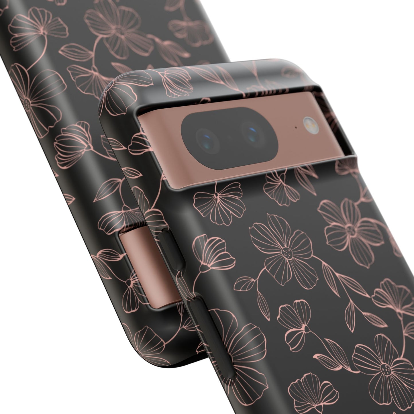 Stenciled Floral Phone Case - for Apple, Samsung, and Google Phones