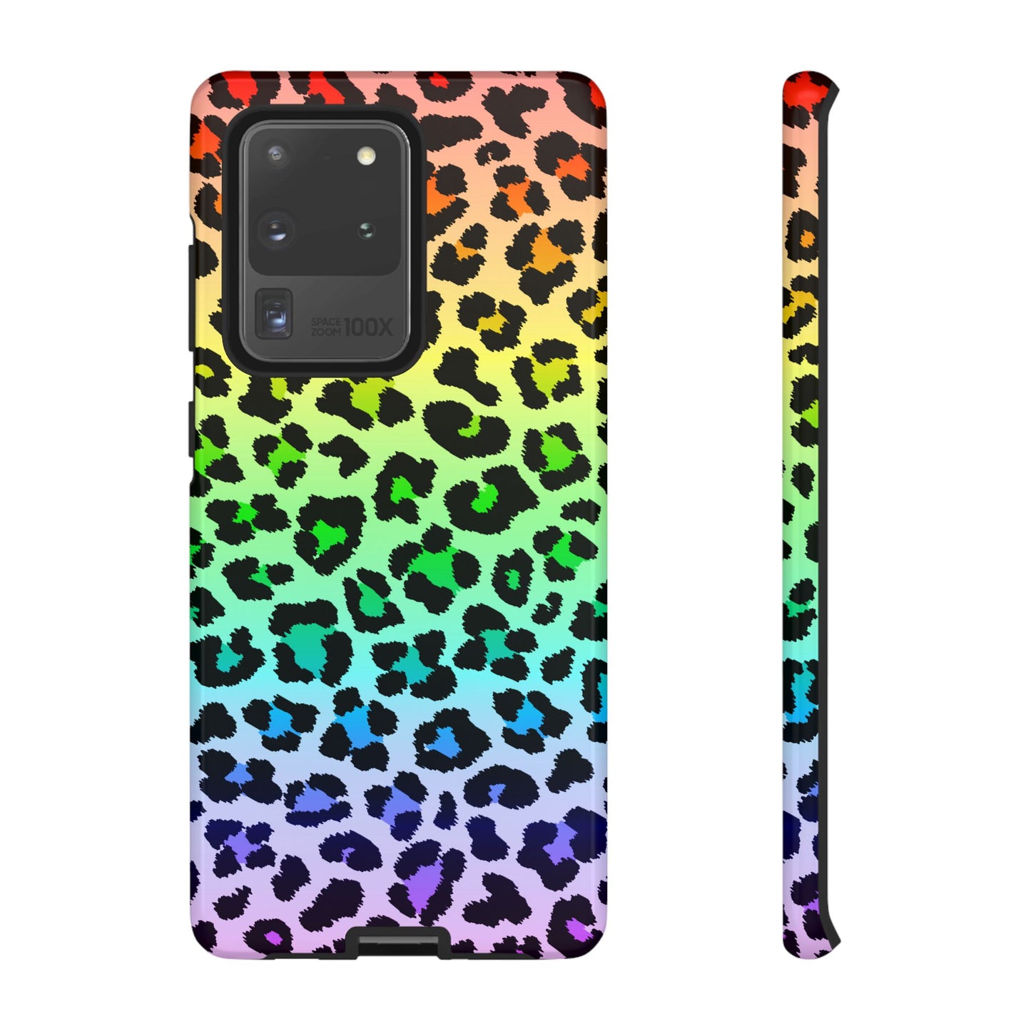 Rainbow Leopard Print Phone Case - for Apple, Samsung, and Google Phones
