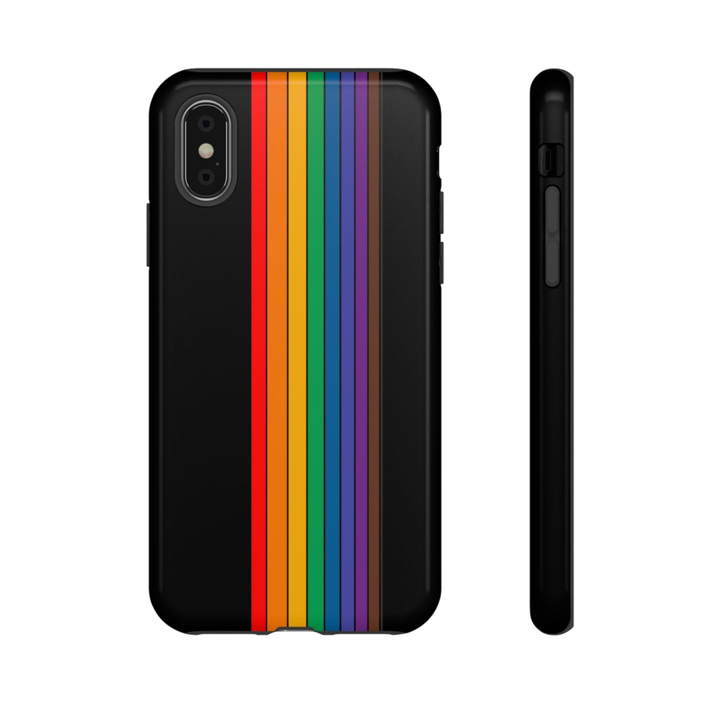Rainbow Stripe Phone Case - for Apple, Samsung, and Google Phones