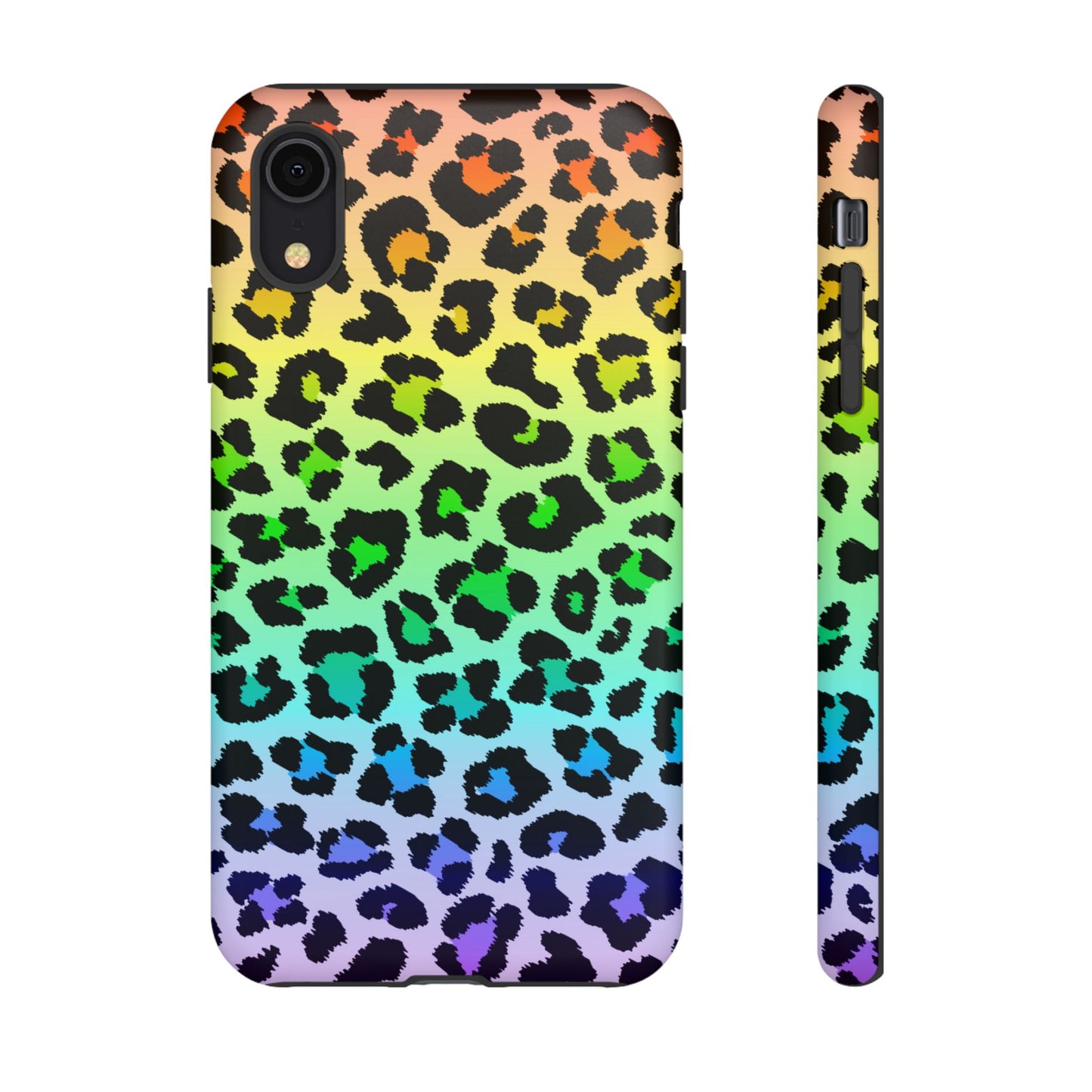 Rainbow Leopard Print Phone Case - for Apple, Samsung, and Google Phones