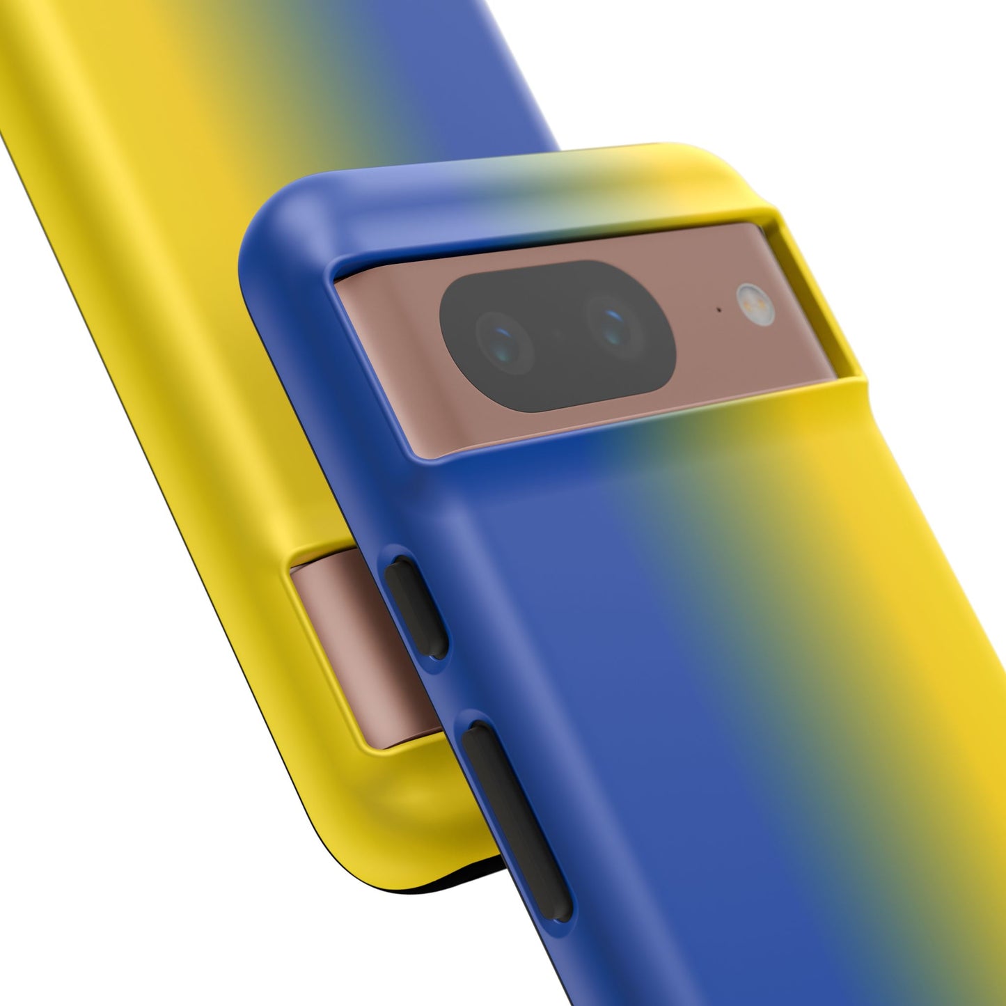 Ombre Blue and Gold Phone Case - for Apple, Samsung, and Google Phones