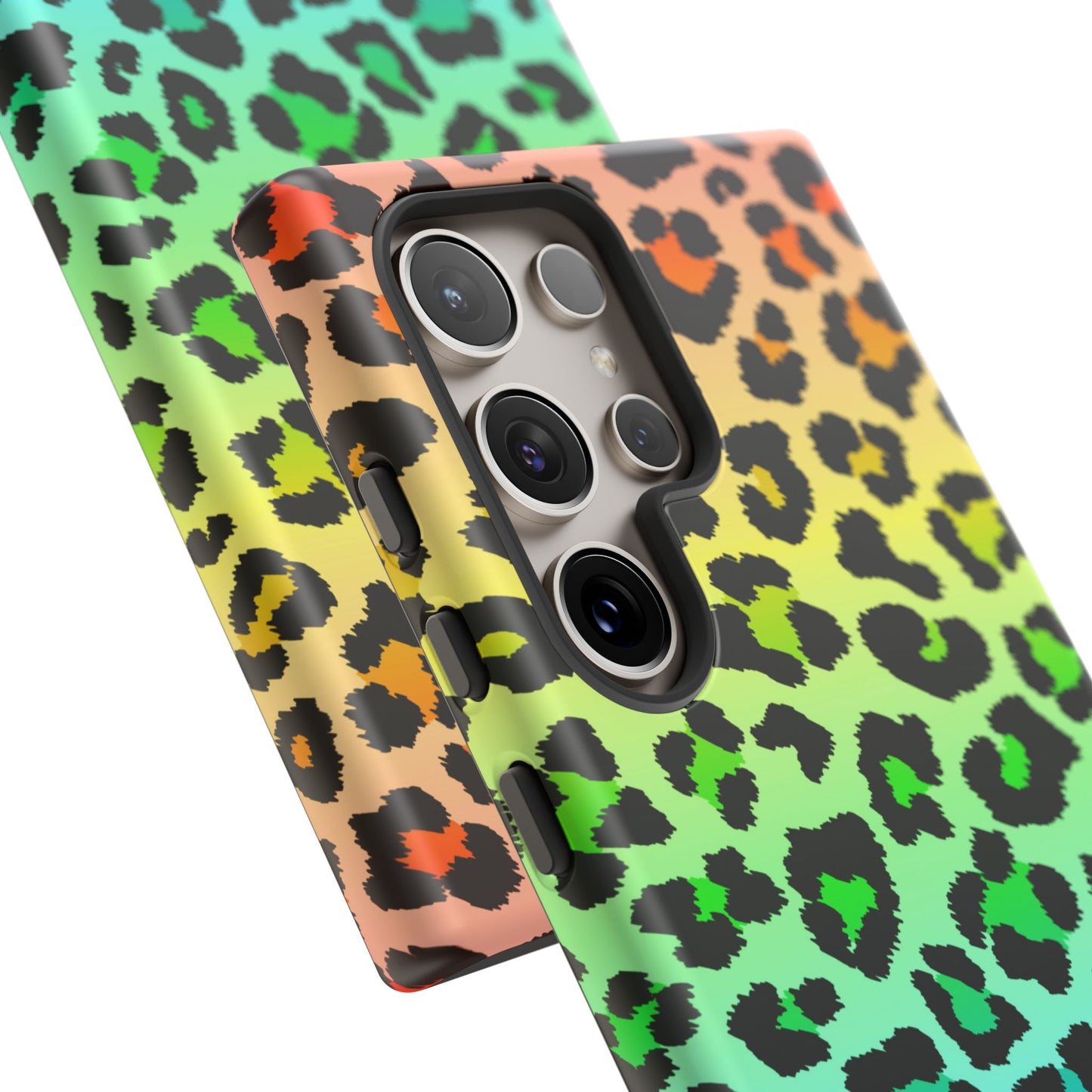 Rainbow Leopard Print Phone Case - for Apple, Samsung, and Google Phones
