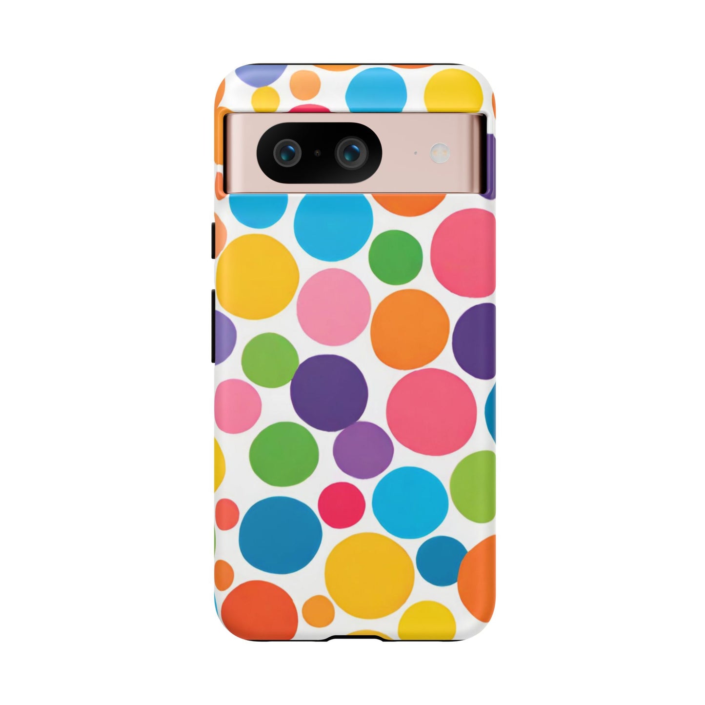 Multicolored Polka Dot Phone Case - for Apple, Samsung, and Google Phones