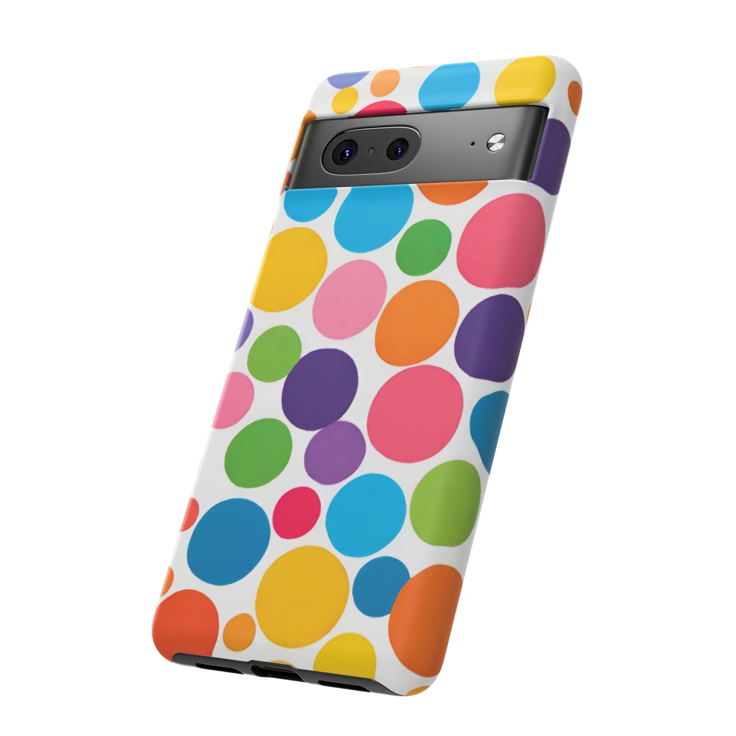 Multicolored Polka Dot Phone Case - for Apple, Samsung, and Google Phones