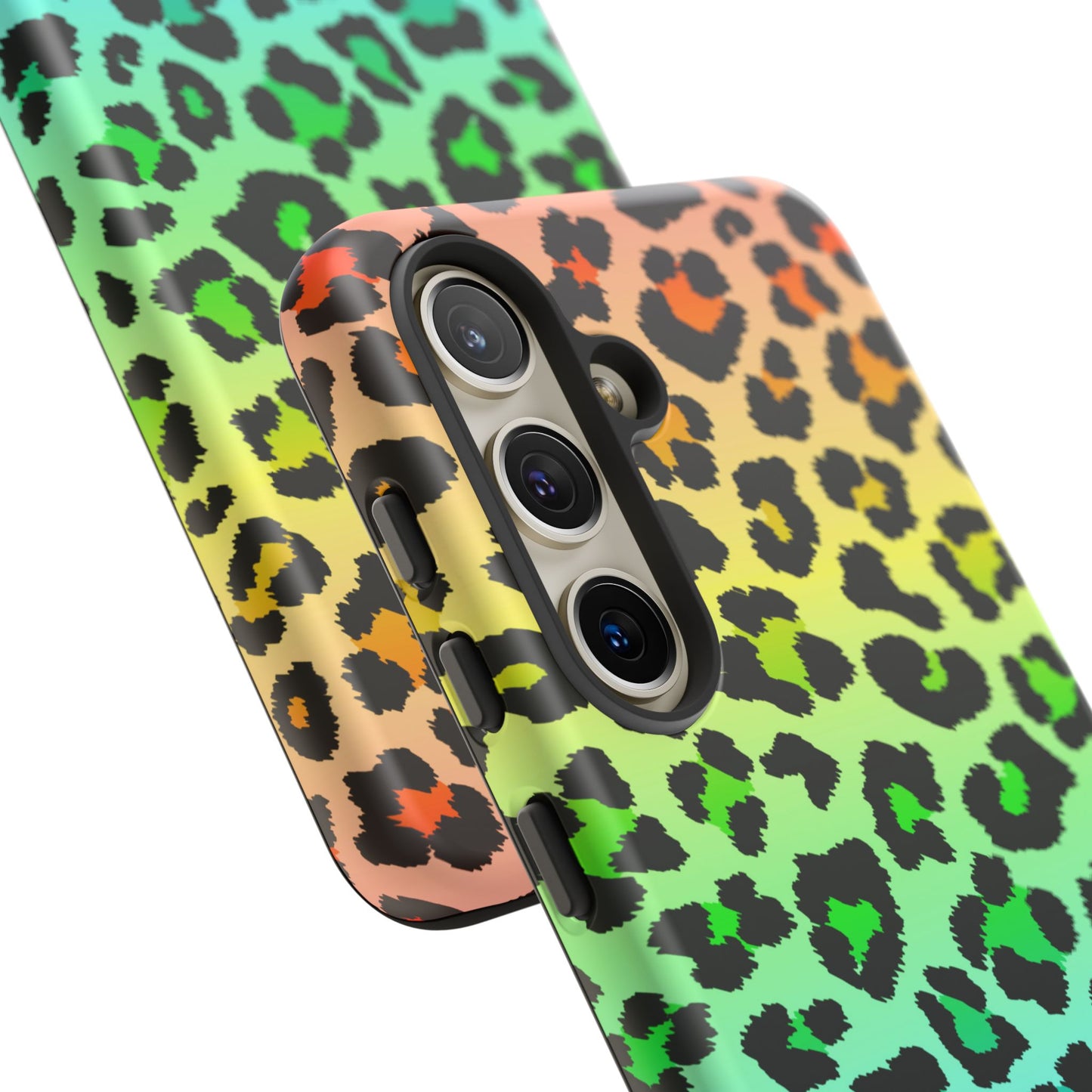 Rainbow Leopard Print Phone Case - for Apple, Samsung, and Google Phones