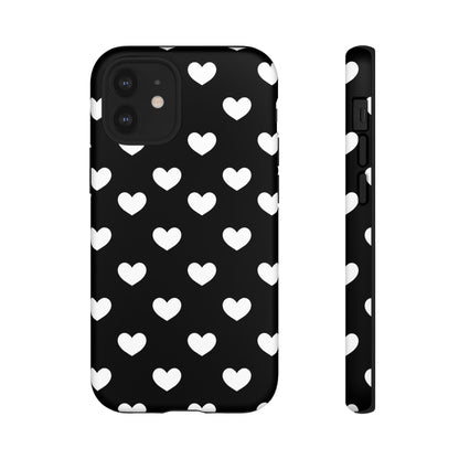 White Heart Phone Case - for Apple, Samsung, and Google Phones