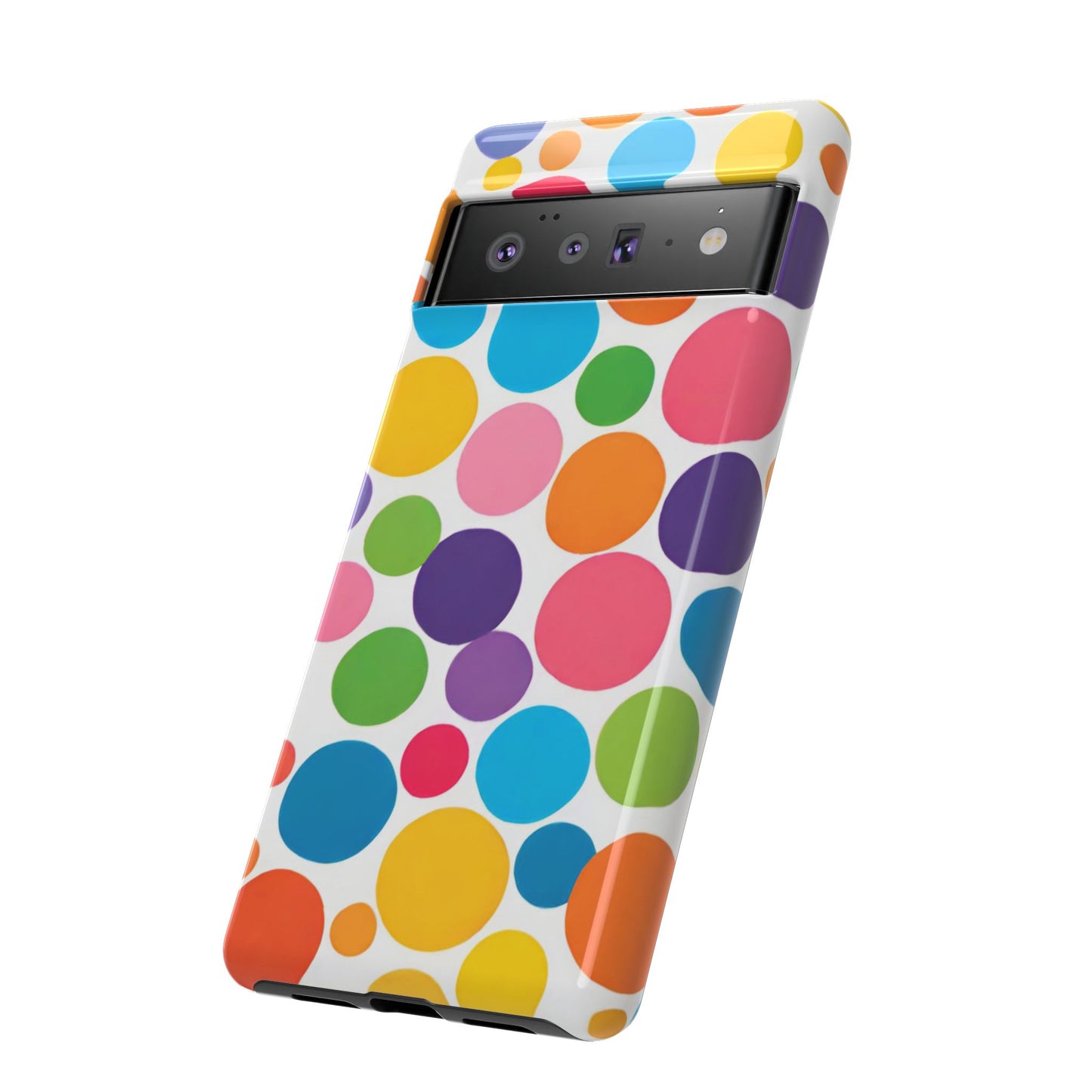 Multicolored Polka Dot Phone Case - for Apple, Samsung, and Google Phones