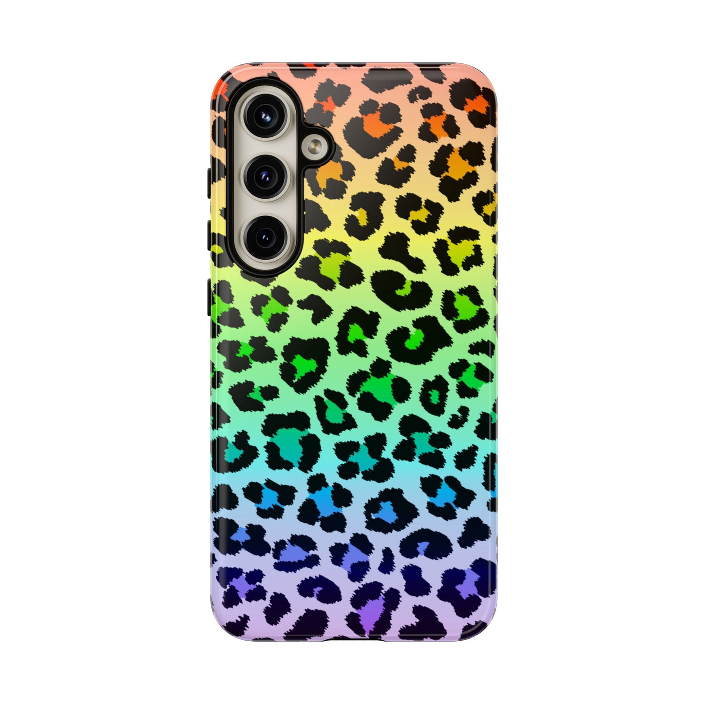 Rainbow Leopard Print Phone Case - for Apple, Samsung, and Google Phones