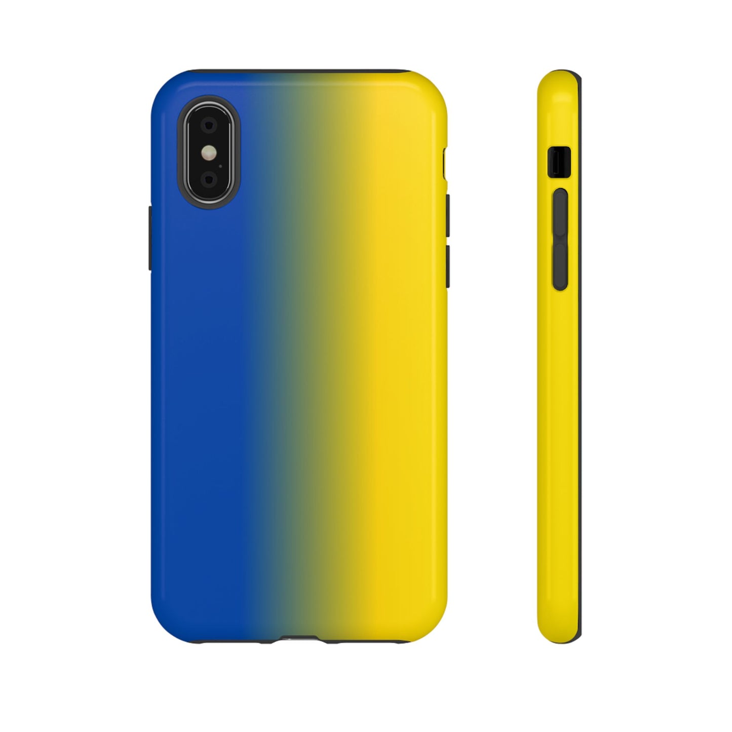 Ombre Blue and Gold Phone Case - for Apple, Samsung, and Google Phones