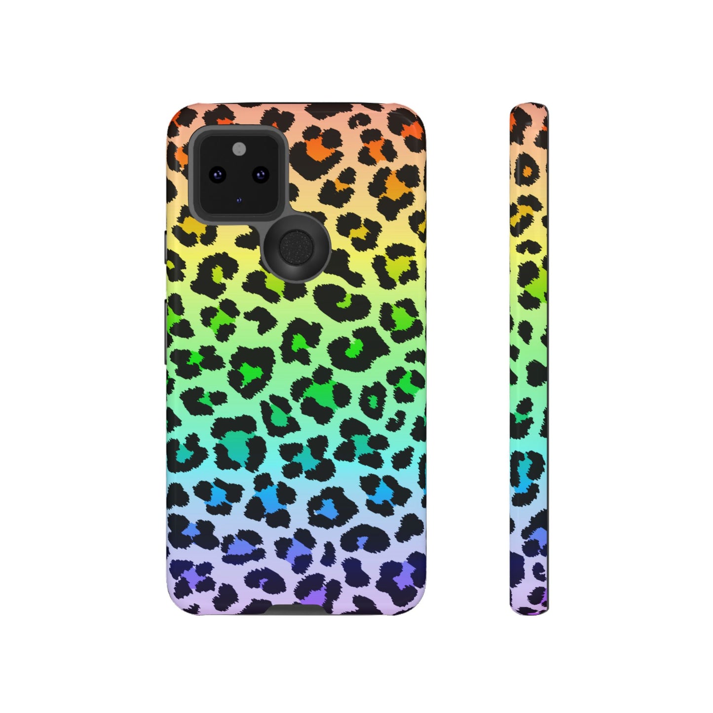 Rainbow Leopard Print Phone Case - for Apple, Samsung, and Google Phones