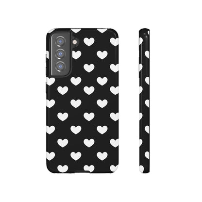 White Heart Phone Case - for Apple, Samsung, and Google Phones