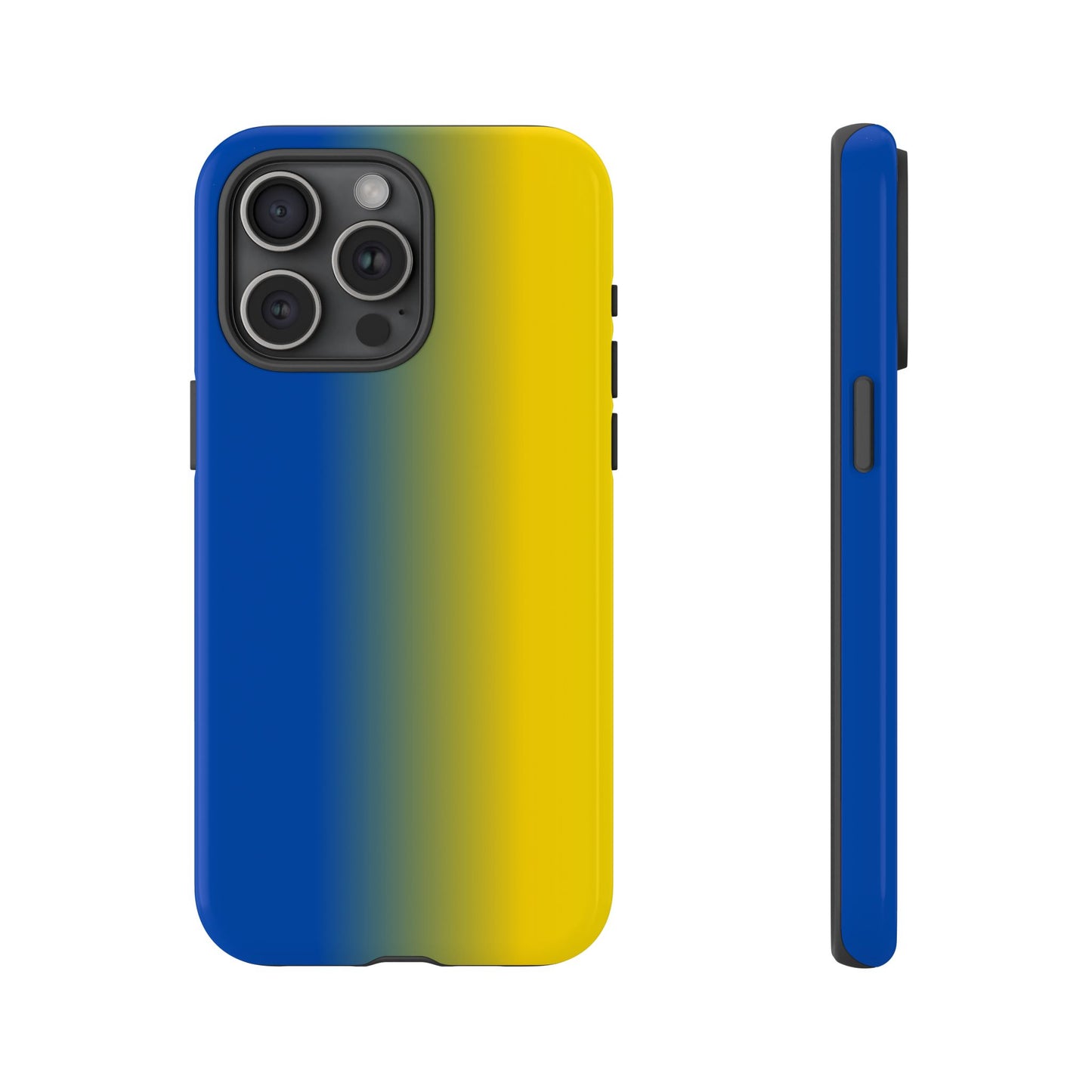 Ombre Blue and Gold Phone Case - for Apple, Samsung, and Google Phones