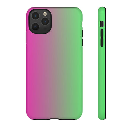 Ombre Pink and Green Phone Case - for Apple, Samsung, and Google Phones