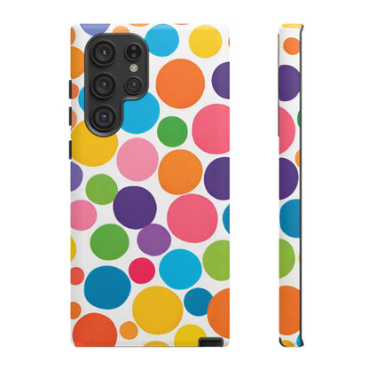 Multicolored Polka Dot Phone Case - for Apple, Samsung, and Google Phones