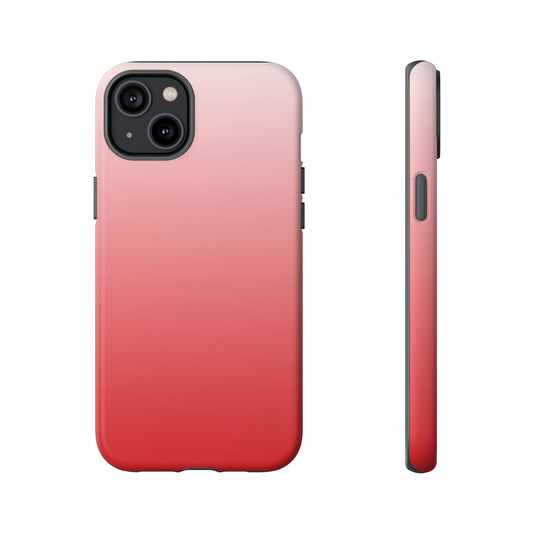 Ombre Crimson and Cream Phone Case - for Apple, Samsung, and Google Phones