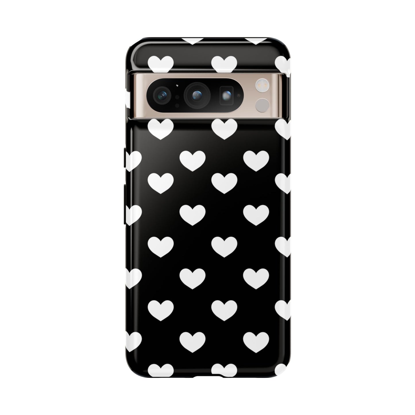 White Heart Phone Case - for Apple, Samsung, and Google Phones