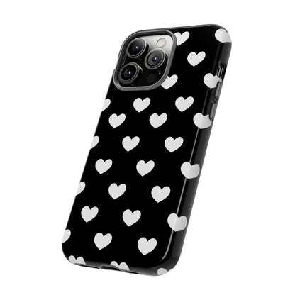 White Heart Phone Case - for Apple, Samsung, and Google Phones