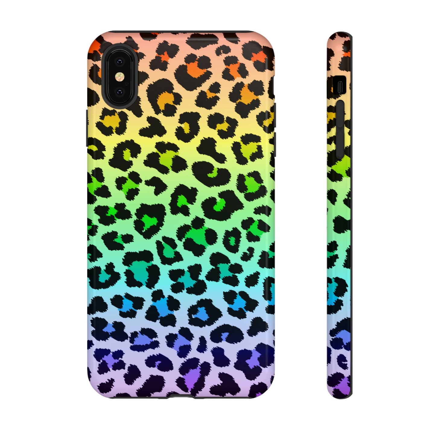 Rainbow Leopard Print Phone Case - for Apple, Samsung, and Google Phones