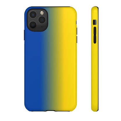 Ombre Blue and Gold Phone Case - for Apple, Samsung, and Google Phones