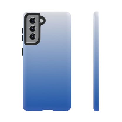 Ombre Blue and White Phone Case - for Apple, Samsung, and Google Phones