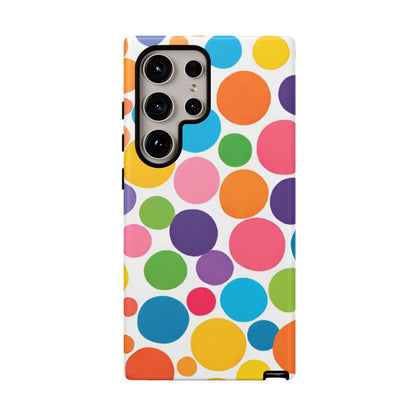 Multicolored Polka Dot Phone Case - for Apple, Samsung, and Google Phones