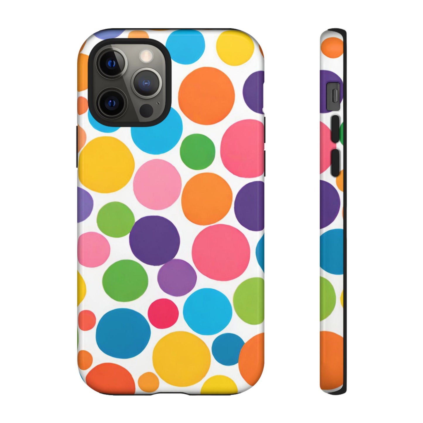 Multicolored Polka Dot Phone Case - for Apple, Samsung, and Google Phones