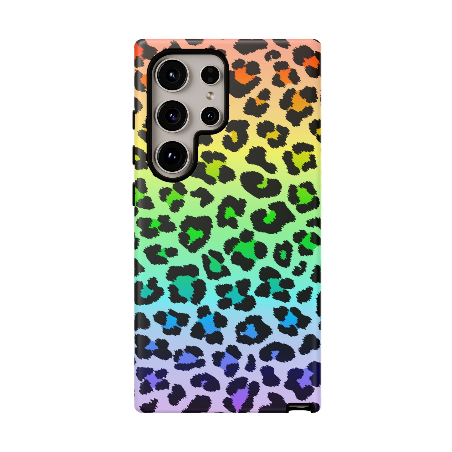 Rainbow Leopard Print Phone Case - for Apple, Samsung, and Google Phones