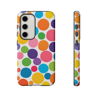 Multicolored Polka Dot Phone Case - for Apple, Samsung, and Google Phones