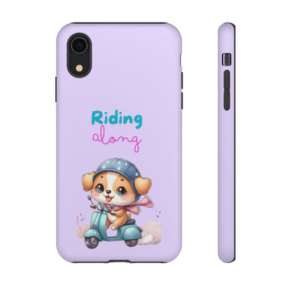 Purple Puppy Phone Case - for Apple, Samsung, and Google Phones