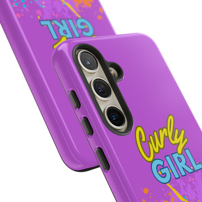 Melanin Curly Hair Afro Girl Phone Case - for iPhone, Samsung, and Google Phones