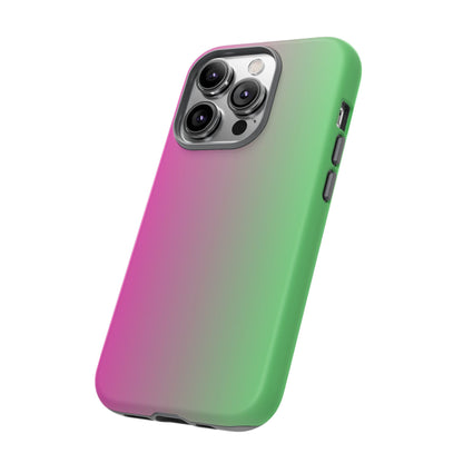 Ombre Pink and Green Phone Case - for Apple, Samsung, and Google Phones