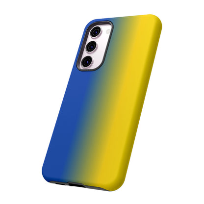 Ombre Blue and Gold Phone Case - for Apple, Samsung, and Google Phones