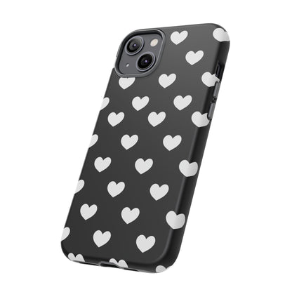 White Heart Phone Case - for Apple, Samsung, and Google Phones