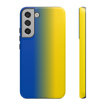 Ombre Blue and Gold Phone Case - for Apple, Samsung, and Google Phones