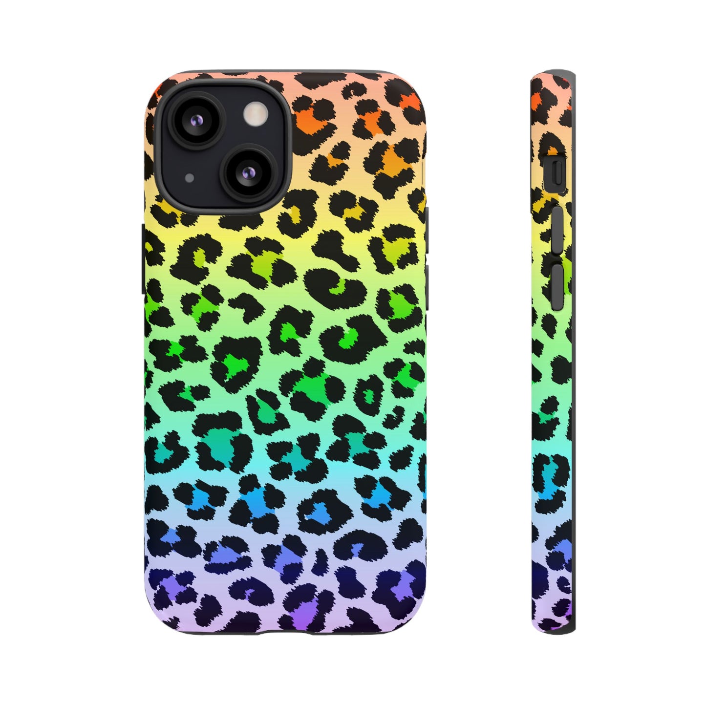 Rainbow Leopard Print Phone Case - for Apple, Samsung, and Google Phones