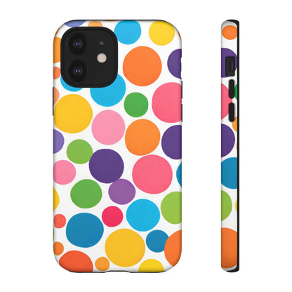 Multicolored Polka Dot Phone Case - for Apple, Samsung, and Google Phones