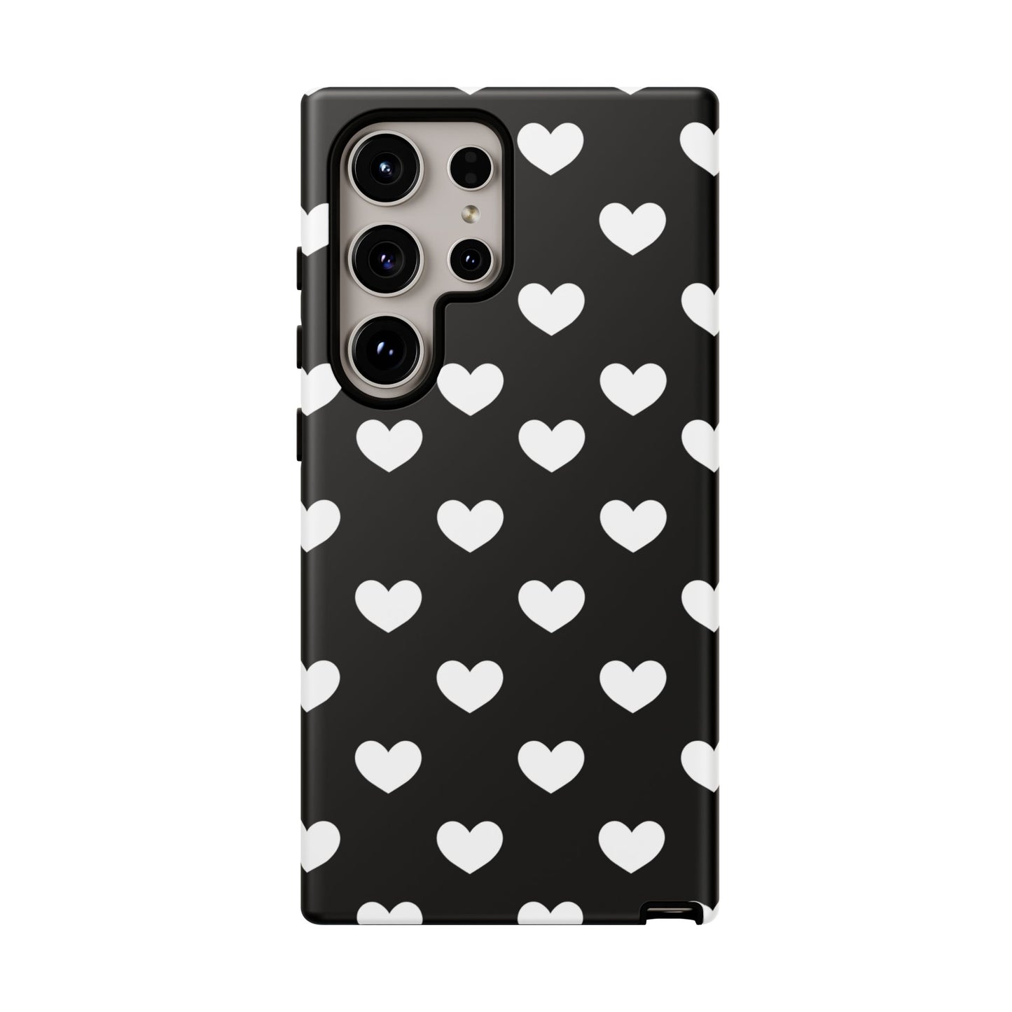 White Heart Phone Case - for Apple, Samsung, and Google Phones