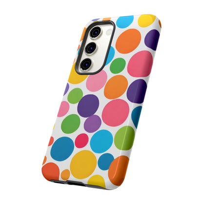 Multicolored Polka Dot Phone Case - for Apple, Samsung, and Google Phones