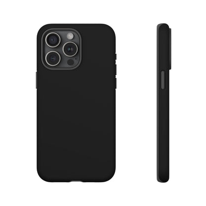 Black Phone Case - for Apple, Samsung, and Google Phones